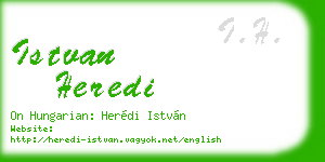 istvan heredi business card